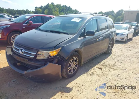 2012 Honda Odyssey Ex-L z USA, uszkodzony, nr VIN 5FNRL5H66CB034776